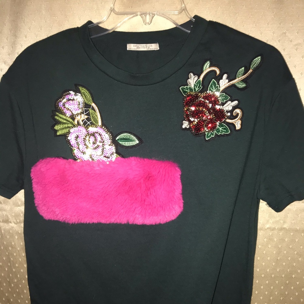 Embroidered Zara T-shirt